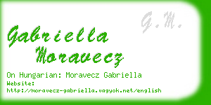 gabriella moravecz business card